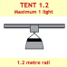 Tent 1.2 - 1.2 mt rail - 1 light