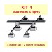 KIT 4 - 4 mt rail - 4 to 6 lights